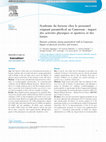 Research paper thumbnail of Syndrome du burnout chez le personnel soignant paramédical au Cameroun : impact des activités physiques et sportives et des loisirs