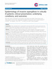 Research paper thumbnail of Epidemiology of invasive aspergillosis in critically ill patients: clinical presentation, underlying conditions, and outcomes