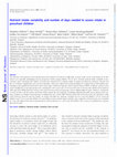 Research paper thumbnail of Nutrient intake variability and number of days needed to assess intake in preschool children