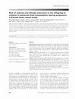 Research paper thumbnail of Risk of asthma and allergic outcomes in the offspring in relation to maternal food consumption during pregnancy: A Finnish birth cohort study