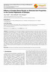 Research paper thumbnail of Effects of Graded Stone Bunds on Selected Soil Properties: in the Central Highlands of Ethiopia