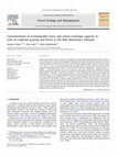 Research paper thumbnail of Concentrations of exchangeable bases and cation exchange capacity in soils of cropland, grazing and forest in the Bale Mountains, Ethiopia