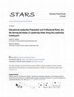 Research paper thumbnail of Educational Leadership Preparation and Professional Roles: Are We Serving the Needs of Leadership Roles Along the Leadership Continuum?