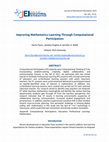 Research paper thumbnail of Improving Mathematics Learning Through Computational Participation