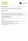 Research paper thumbnail of Editorial: Maker Education: Opportunities and Challenges