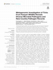 Research paper thumbnail of Metagenomic Investigation of Ticks From Kenyan Wildlife Reveals Diverse Microbial Pathogens and New Country Pathogen Records