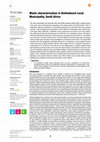 Research paper thumbnail of Waste characterisation in Stellenbosch Local Municipality, South Africa