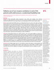 Research paper thumbnail of Palliative use of non-invasive ventilation in end-of-life patients with solid tumours: a randomised feasibility trial