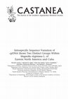 Research paper thumbnail of Intraspecific variation of cpDNA in Magnolia virginiana native to eastern-southeastern North America and Cuba