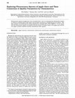 Research paper thumbnail of Exploring Fluorescence Spectra of Apple Juice and Their Connection to Quality Parameters by Chemometrics