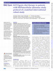 Research paper thumbnail of KETOgenic diet therapy in patients with HEPatocellular adenoma: study protocol of a matched interventional cohort study