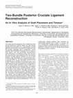 Research paper thumbnail of Two-Bundle Posterior Cruciate Ligament Reconstruction: An In Vitro Analysis of Graft Placement and Tension