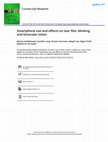 Research paper thumbnail of Smartphone use and effects on tear film, blinking and binocular vision