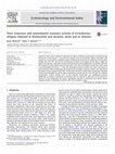 Research paper thumbnail of Toxic responses and antioxidative enzymes activity of Scenedesmus obliquus exposed to fenhexamid and atrazine, alone and in mixture