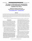 Research paper thumbnail of The Impact of Information and Communication Technology on Interorganizational Coordination: Guidelines from Theory