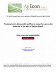 Research paper thumbnail of General Equilibrium Analysis of Spatial Impacts of Rural Policy