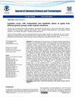 Research paper thumbnail of Paper type: Original Research Lactation curve, milk composition and metabolic status of goats from different genetic groups under tropical conditions