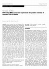 Research paper thumbnail of Differential MHC expression requirements for positive selection of separate TCR Vb families