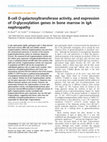 Research paper thumbnail of B-cell O-galactosyltransferase activity, and expression of O-glycosylation genes in bone marrow in IgA nephropathy