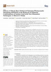 Research paper thumbnail of Efficacy of Shock Wave-Enhanced Emission Photoacoustic Streaming (SWEEPS) in the Removal of Different Combinations of Sealers Used with Two Obturation Techniques: A Micro-CT Study