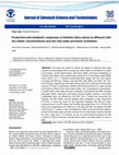 Research paper thumbnail of Paper type: Original Research Productive and metabolic responses of Holstein dairy calves to different milk dry matter concentrations and two free water provision schedules