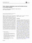 Research paper thumbnail of Patchy sediment contamination scenario and the habitat selection by an estuarine mudsnail