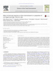 Research paper thumbnail of Effects of lead shot ingestion on bone mineralization in a population of red-legged partridge (Alectoris rufa)