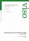 Research paper thumbnail of Considerações sobre a teoria filosófica do gênio