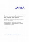 Research paper thumbnail of Demanda por moeda nos estados brasileiros: uma análise pós- -keynesiana em painel [Demand for money in Brazilian states: a post keynesian panel analysis]