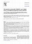 Research paper thumbnail of The decision to suture after childbirth: cues, related factors, knowledge and experience used by midwives