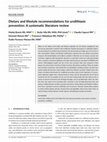 Research paper thumbnail of Dietary and lifestyle recommendations for urolithiasis prevention: A systematic literature review