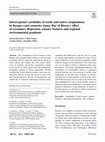 Research paper thumbnail of Intraregional variability of exotic and native zooplankton in Basque coast estuaries (inner Bay of Biscay): effect of secondary dispersion, estuary features and regional environmental gradients