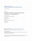 Research paper thumbnail of The Effects of Home Country, Gender, and Position on Listening Behaviors