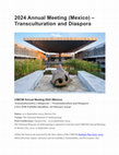 Research paper thumbnail of CIMCIM Annual Meeting 2024 (México)  ‘Transculturación y Diásporas’ / ‘Transculturation and Diaspora’  CALL FOR PAPERS (deadline: 18 February 2024)