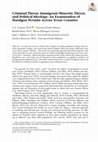 Research paper thumbnail of Criminal Threat, Immigrant/Minority Threat, and Political Ideology: An Examination of Handgun Permits Across Texas Counties