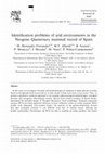 Research paper thumbnail of Identification problems of arid environments in the Neogene–Quaternary mammal record of Spain