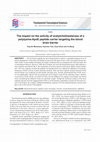 Research paper thumbnail of The impact on the activity of acetylcholinesterase of a polylysine-ApoE peptide carrier targeting the blood brain barrier