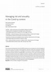 Research paper thumbnail of Managing risk and sexuality in the Covid-19 context