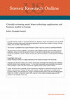 Research paper thumbnail of Critically reviewing smart home technology applications and business models in Europe