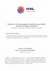 Research paper thumbnail of Sensitivity of electromagnetic method for gas bubble detection in liquid metal flows