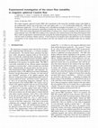 Research paper thumbnail of Experimental investigation of the return flow instability in magnetized spherical Couette flows