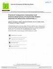 Research paper thumbnail of Chemical composition, antioxidant and antimicrobial properties of the essential oils of three Salvia species from Turkish flora