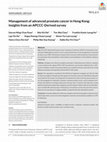 Research paper thumbnail of Management of advanced prostate cancer in Hong Kong: Insights from an APCCC‐Derived survey