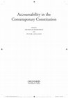 Research paper thumbnail of Accountability in the Contemporary Constitution