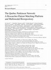 Research paper thumbnail of The Quebec Parkinson Network: A Researcher-Patient Matching Platform and Multimodal Biorepository