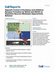 Research paper thumbnail of Opposite Control of Excitatory and Inhibitory Synapse Formation by Slitrk2 and Slitrk5 on Dopamine Neurons Modulates Hyperactivity Behavior