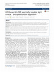 Research paper thumbnail of LED-based Vis-NIR spectrally tunable light source - the optimization algorithm