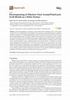 Research paper thumbnail of Electrospinning of Ethylene Vinyl Acetate/Poly(Lactic Acid) Blends on a Water Surface