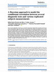 Research paper thumbnail of A Bayesian approach to model the conditional correlation between several diagnostic tests and various replicated subjects measurements