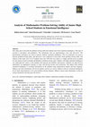 Research paper thumbnail of Analysis of Mathematics Problem-Solving Ability of Junior High School Students in Emotional Intelligence